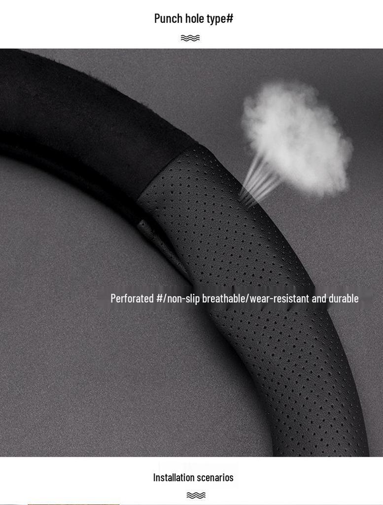 Semišový potah volantu Jaguar F-PACE/E-PACE - Ultratenký, celoroční