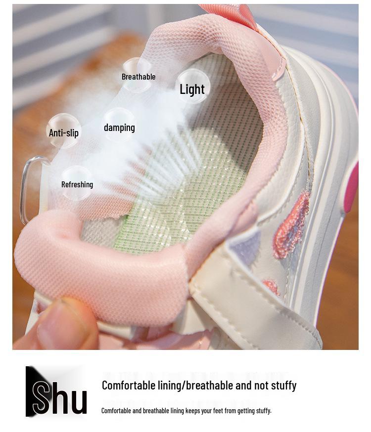2026 Kids' Cartoon Spring & Autumn Sports Shoes - Girls' Casual & Running Shoes