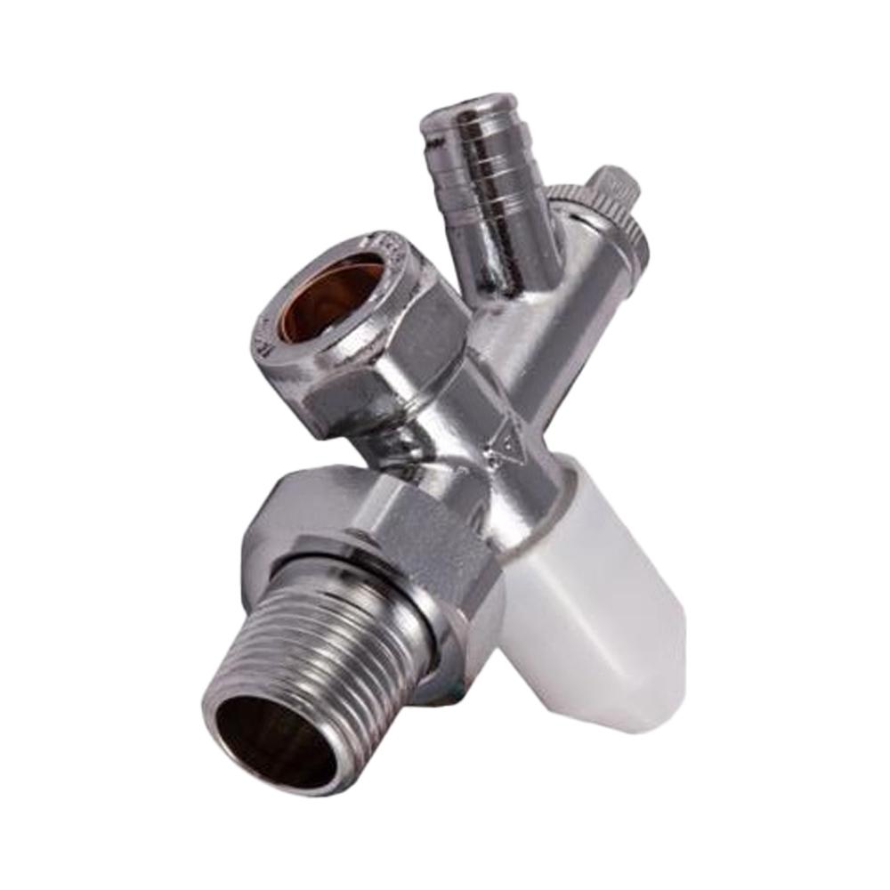 Securplumb Chrome Plated Radiator Valve & Drain Off