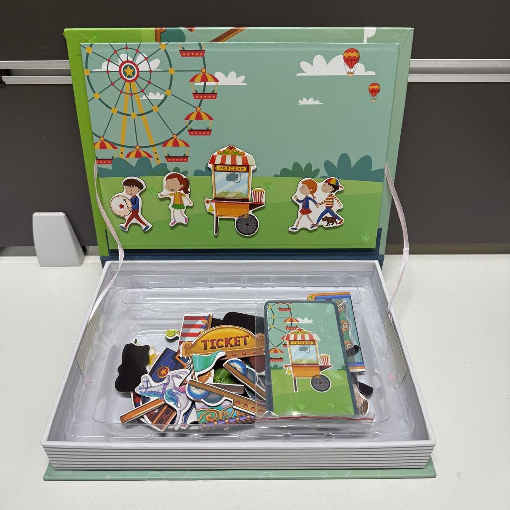 Diy Puzzle Magnetic Spell Book Baby Children Magnetic Stick Early Education Toy Gift