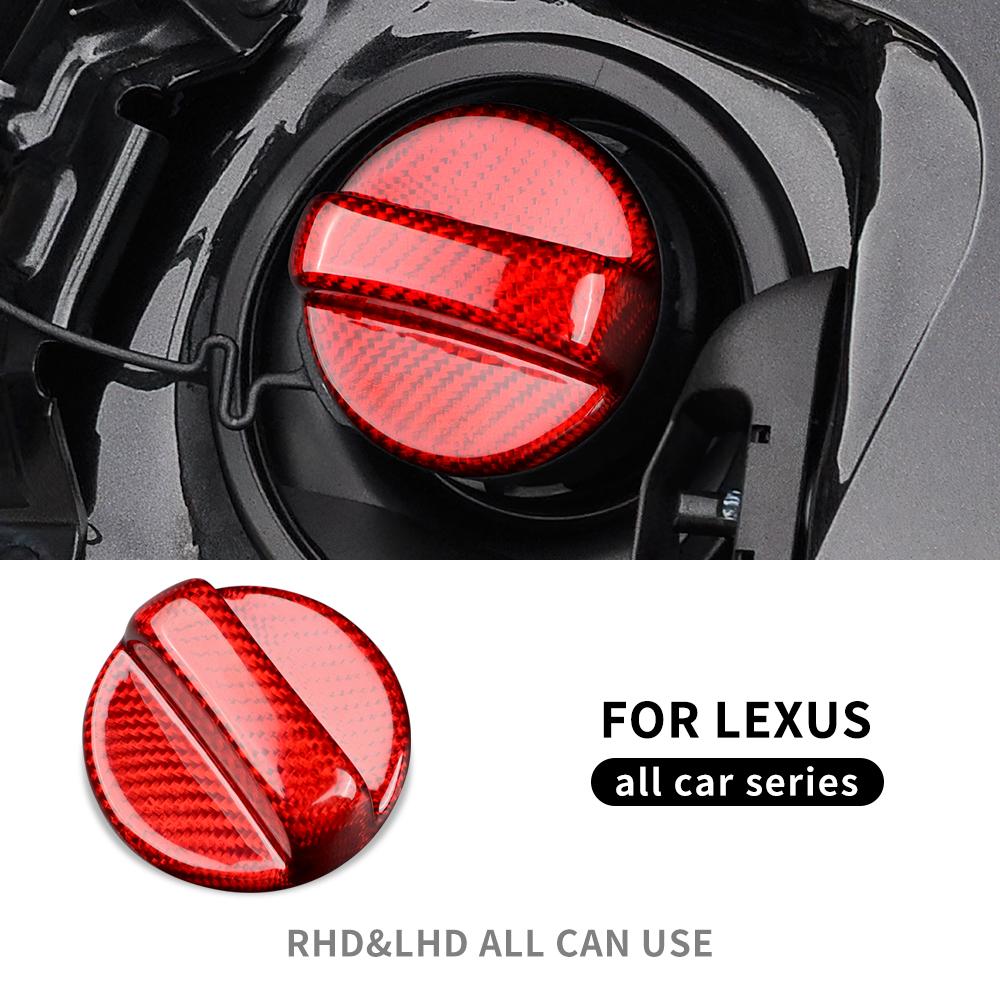 Real Hard Carbon Fiber Cover For Lexus IS250 IS350 300 350C 200T ES IS LX RX350 RXH450 LX NX CT RC UX LM RX Gas Fuel Tank Cap