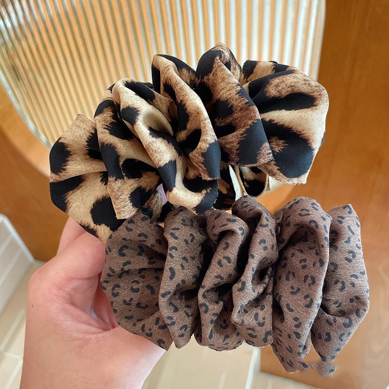 1/3 Stück Retro Plissierte Leoparden-Haarspange für Damen Elegante Bananen-Haarspange Mode-Mädchen Vielseitig für den täglichen Gebrauch Haarspange