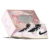 Air Jordan 1 Height Increasing Height Increasing Mid Top Vintage Basketball Shoes Women's Pink Black BQ6472-103(TeamA-S-BOX)