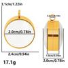 Silver/Gold Color Round Glass Living Memory Stainless Steel Locket Pendant Jewelry Making Supplies Twist Lockets Floating Charm