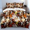 Colorful Cartoon Dog Pattern Bedding Duvet Cover Set  (1*Duvet Cover 2*Pillowcases, without duvet insert)