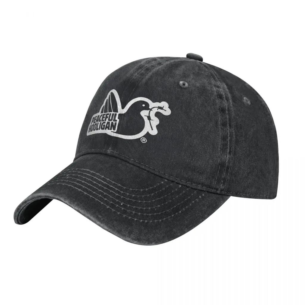 Peaceful Hooligan Grafiskt Tryck Svart Med Vitt denim Hat Lightweight Unisexs Hats Cap Unisex Summer