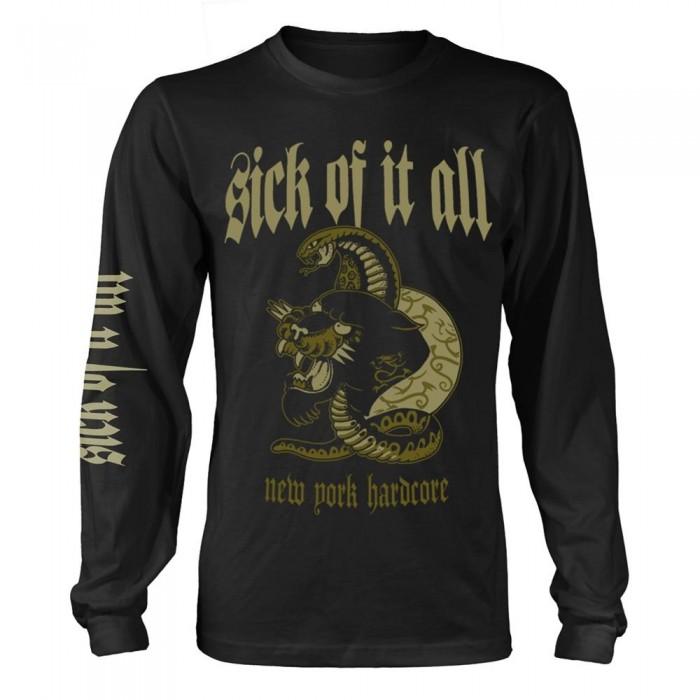 Sick Of It All Unisex Adult New York Hardcore Panther Long-Sleeved T-Shirt