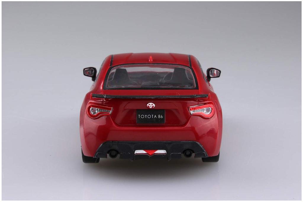 Aoshima Bunka Kyozai Scale The Snap Kit Series Toyota 86 Pure Red Plastic Model Kit 1/32 Pre-Colored 03-F