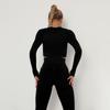 European & American Seamless Long-Sleeve Quick-Dry Yoga Top