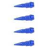 4Pcs Aluminum Alloy Spike Wheel Tire Valve Stem Car Truck   Dust   Covers Blue