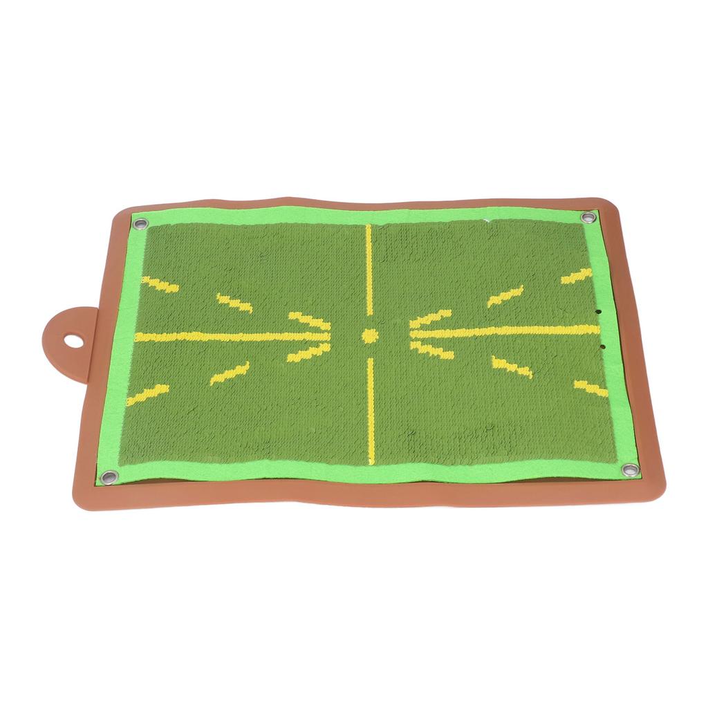 Swing Golfing Practice Hitting Mat with Pin Buckle Silicone Golfing Training Mat Pad for Outdoor Socializing