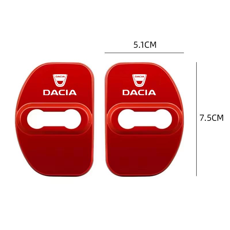 Acier Inoxydable 4 Pièces Style Voiture Boucle de Verrouillage de Porte Cache Protecteur Pour Dacia Bigster Spring Duster Sandero Jogger Dokker Lodgy