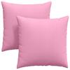 Sofa Cushions 2 Pcs Pink 60 X 60 Cm Fabric