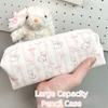 Cute Bow Cat Pen Bag Large Capacity Multifunctional Stationery Bag Storage Bag Gift