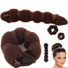 Creative Nylon Hair Bun Tool Comfortable Non-tugging Elegant Hair Bun Styler
