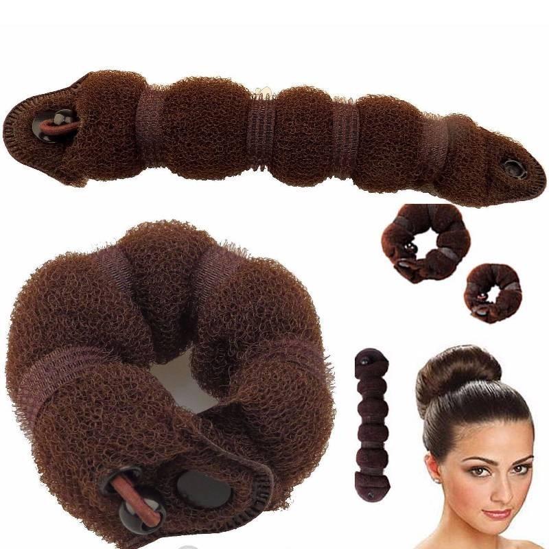 Creative Nylon Hair Bun Tool Comfortable Non-tugging Elegant Hair Bun Styler