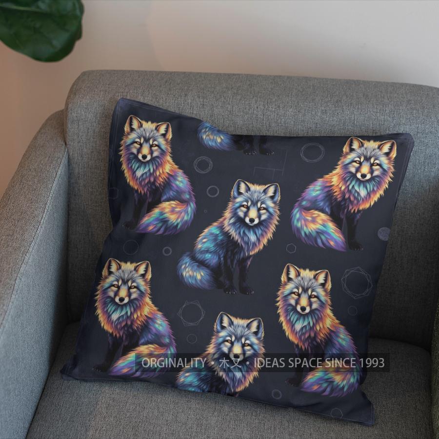 2D Buntes Goldfischmuster Kissen Für Heimdekoration Muster Kissenbezug Geeignet Für Sofa Schlafzimmer Auto Kissenbezug
