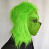 Halloween Christmas Mask Monster Hood Green Fur Elf Mask Dress Up Props Grimace Gloves Funny Mask