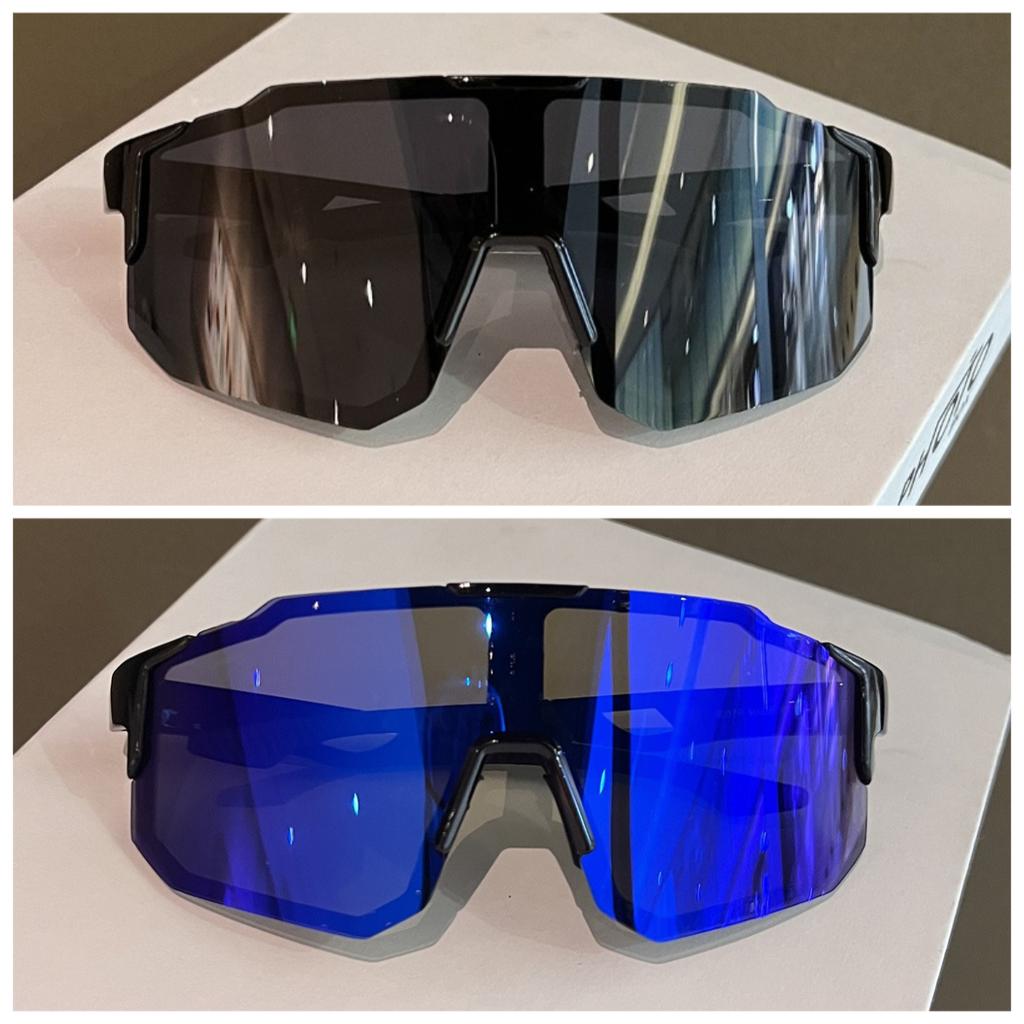 2pcs Fashionable and exquisite outdoor sports cycling windproof and sunshade sunglasses with large frames fashionable glasses