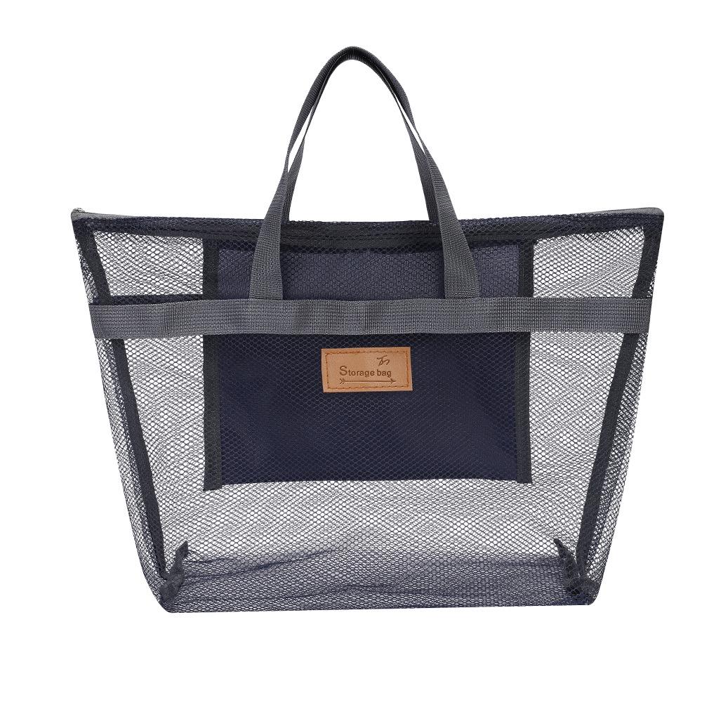 Portable Handheld Toiletry & Beach Bag with Large Capacity and Drainage