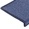 Vidaxl Maty Na Schody 15 Szt. 65X21X4 Cm Niebieskie Prostokątne Krawędzie