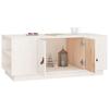 Vidaxl Coffee Table, White, 100X50X41 Cm, Solid Pine Wood