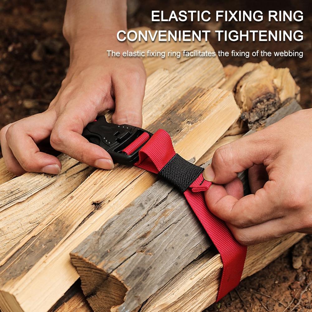 2Pcs Nylon Cargo Strap Recyclable Tied Luggage Fastener Ropes With Buckle Down