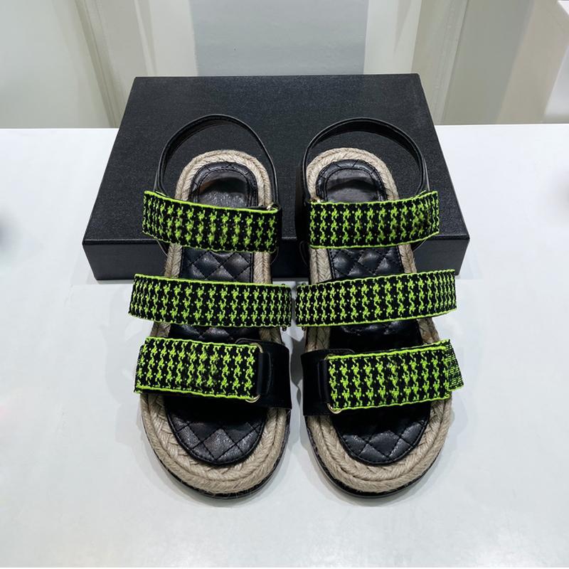 

Сандалии из бисквита, женская обувь, подошва из веревки, сделанная из пеньки на крючках и петлях, высокое качество, летние женские пляжные туфли на плоской подошве