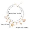 Boho Starfish Shell Conch Simulated Pearl Necklace Summer Beach Ocean Theme Choker For Women