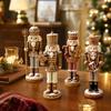 Christmas Soldier Set of 4 and Candy Themed Figurines for Holiday Tabletop Decor