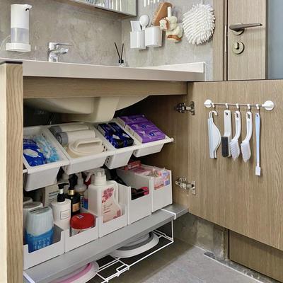 Retractable Under-Sink Organizer Cabinet Basket