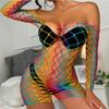 Anal Fetish Jumpsuits Sexy Adult Porn  Corset Sexy Lingerie Underwear Color Fishnet Clothes Underwear See-throug
