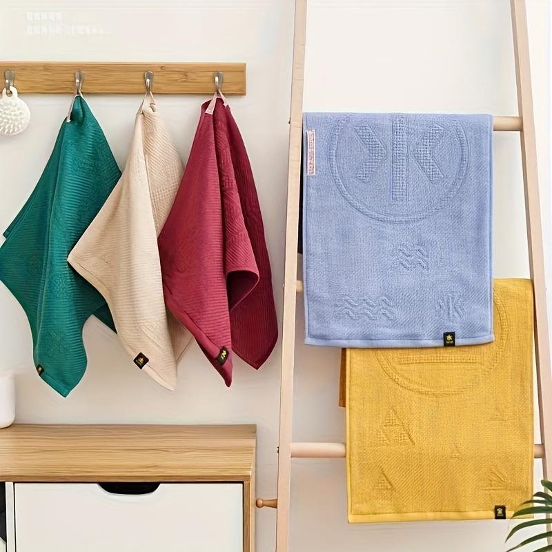 5pcs of Golden Wood Water Fire Soil, Chinese Five Elements, 100% pure Cotton quick drying, soft Chinese element towel set Suitable for washing face,