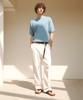 KNITTED Summer Boucle Round Knit Blue
