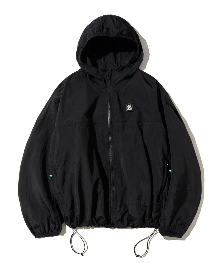 Physical Department Sunset Label Lightweight Windbreaker_Black