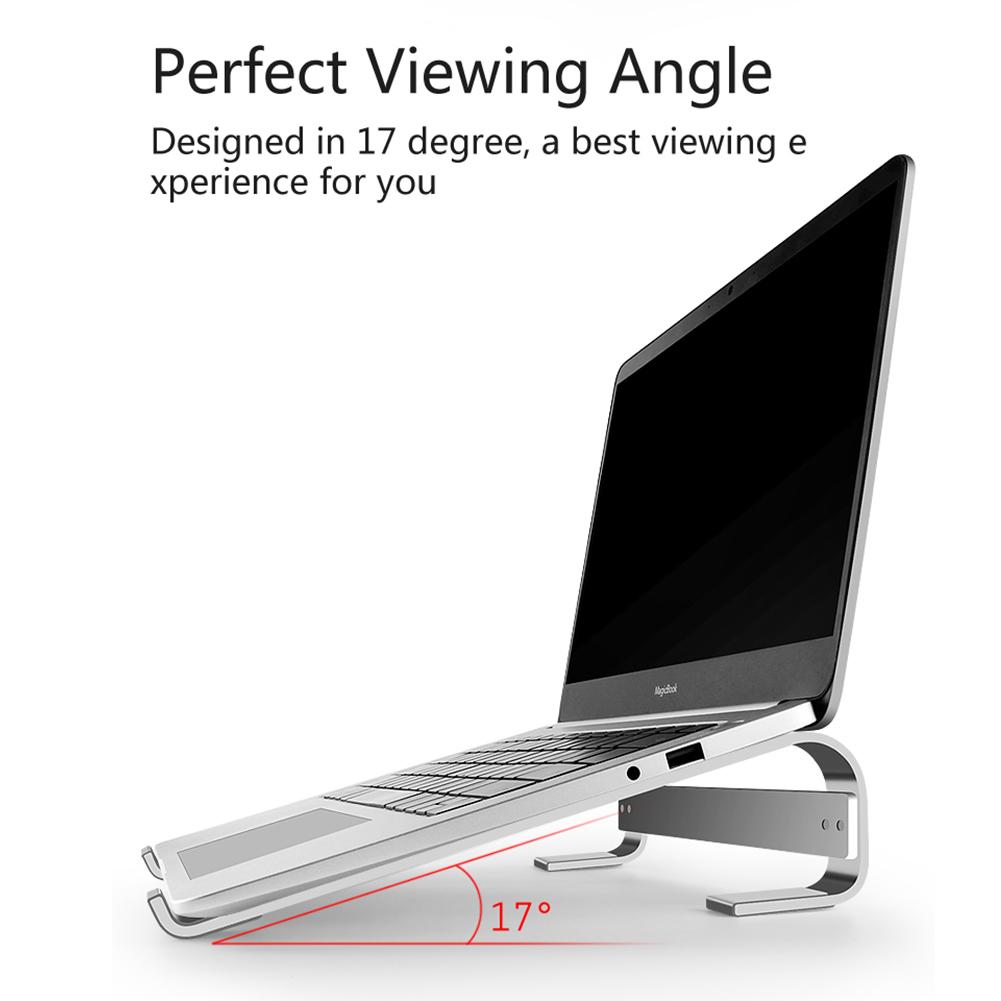 Adjustable Aluminum Alloy Laptop Riser Cooling Stand Portable Universal Notebook Support Holder Bracket for MacBook/Dell/HP