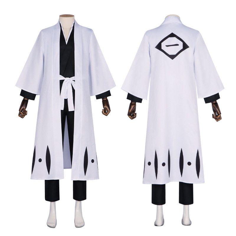 Bleach Kurosaki Ichigo Cosplay Costume Bleach Captain Ichigo Uniform Haori Set Cosplay Halloween Performance Costume