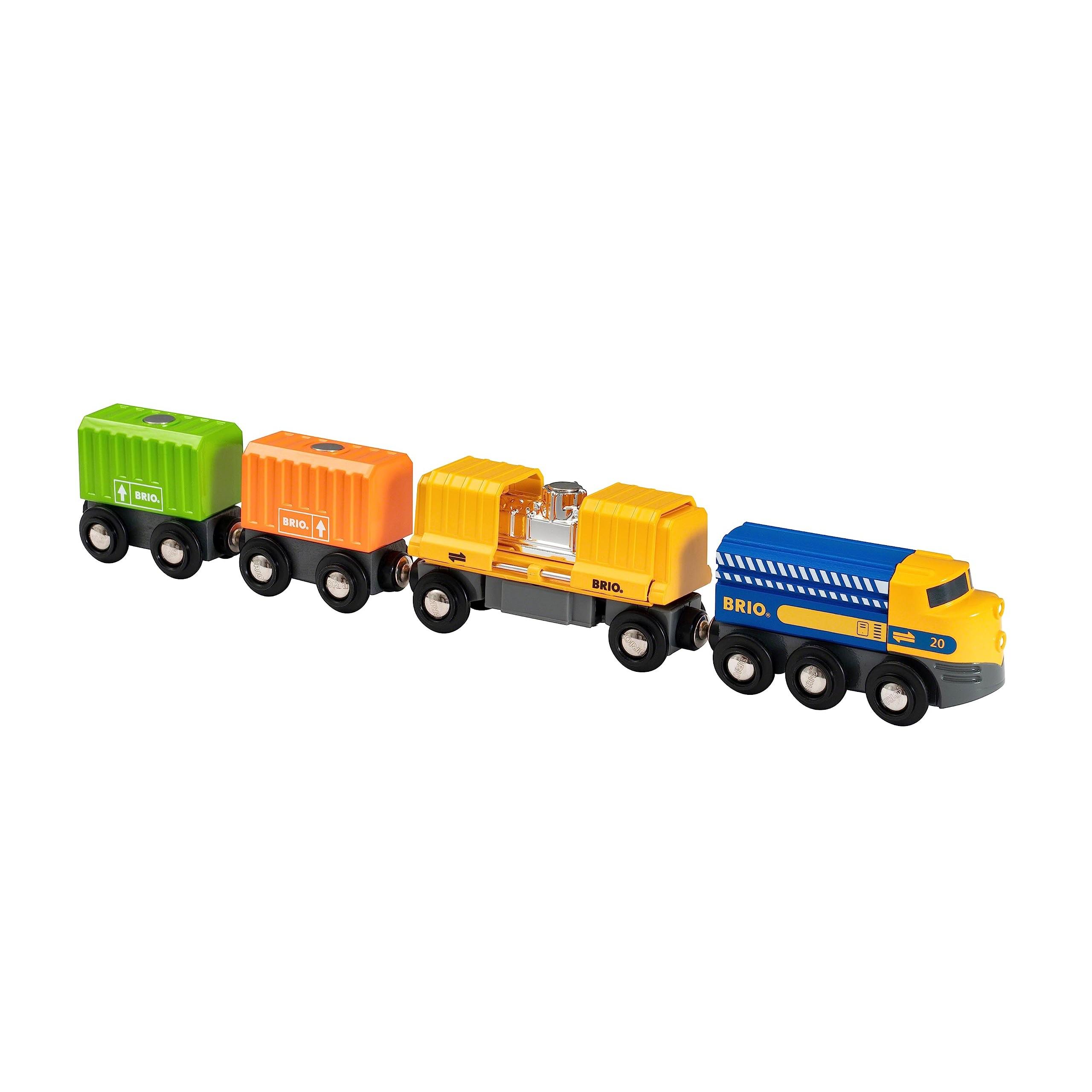 BRIO Wooden Rail Educational Toy Cargo Train Target Ages 3 to 33982 Birthday Christmas Present Indoor Play Boys Girls Brain Training Concentration