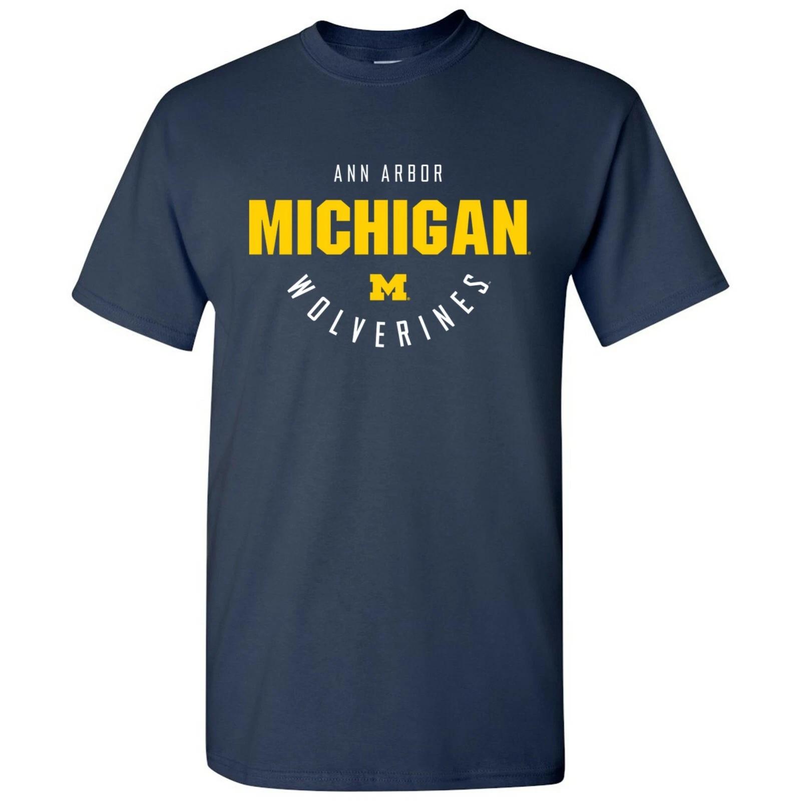 Michigan Wolverines Inverted Arch College University Pride Team T-Shirt L