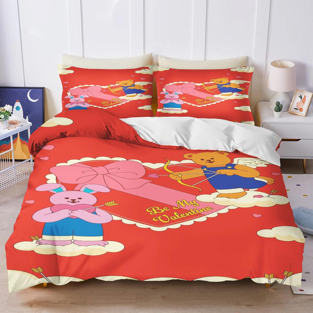 Wiggle Wiggle Duvet Cover Set Comforter Bedding 3D Children'S Bedding Set 3-Piece 1 Quilt Cover King Size