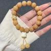 Bodhi Root Six-Character Mantra Beads: Women's Wrap-Around Bracelet for Prayer & Meditation.