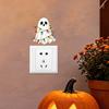 Bedroom Decoration Sticker Halloween Ghost Decorative Switch Sticker, Cartoon Fairy Lamp Decal for Light Holiday Switch, Removable Wall Living