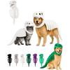 Glow?in?The?Dark 3D Dinosaur Skeleton Pet Costume, Plush Halloween Cosplay Outfit for Dogs Cats, Luminous Dino Dress?up for Holiday Indoor Party