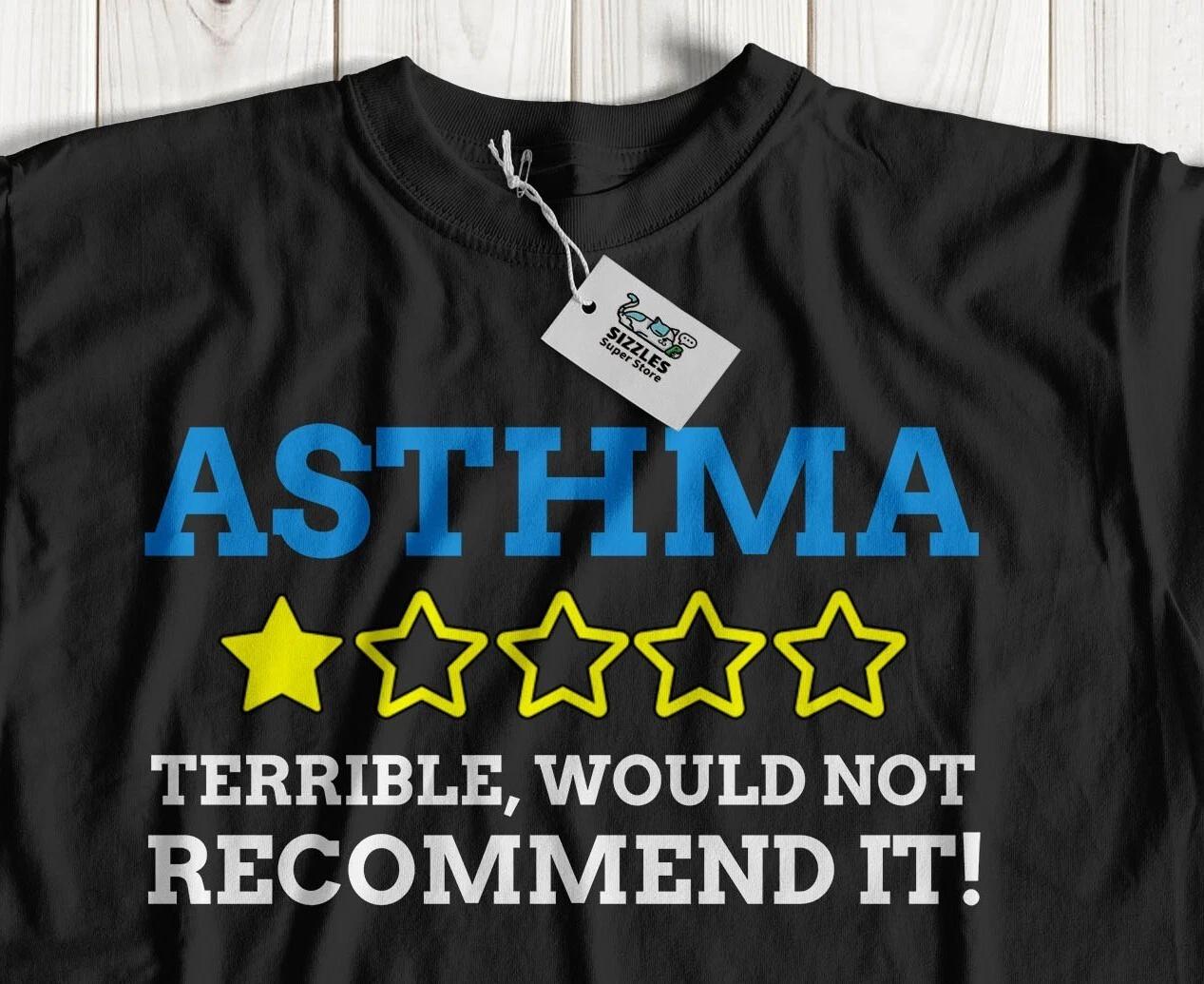 Unisex Funny Asthma T-Shirt Asthmatic Gifts & Lung Condition Tees 3XL