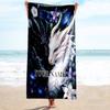 1PC Custom Name Dragon Fantasy Artwork Beach Towel Highly Absorbent And Sand-Resistant Towel for Swimming, Pool, Yoga, And Travel Lightweight