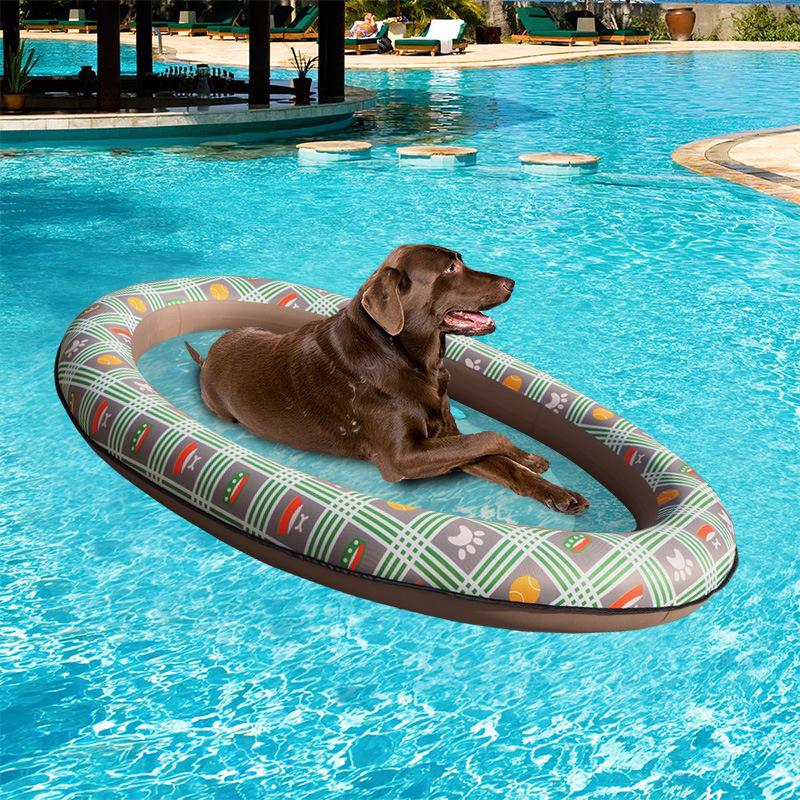In-Stock Inflatable Dog Float Mat with Multiple Styles 140*95cm