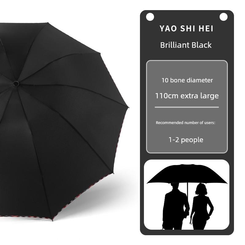 Large Reinforced and Thickened Wind-Resistant Umbrella for Men and Women, Sun Protection Uv Umbrella, Dual-Use for Sun and Rain