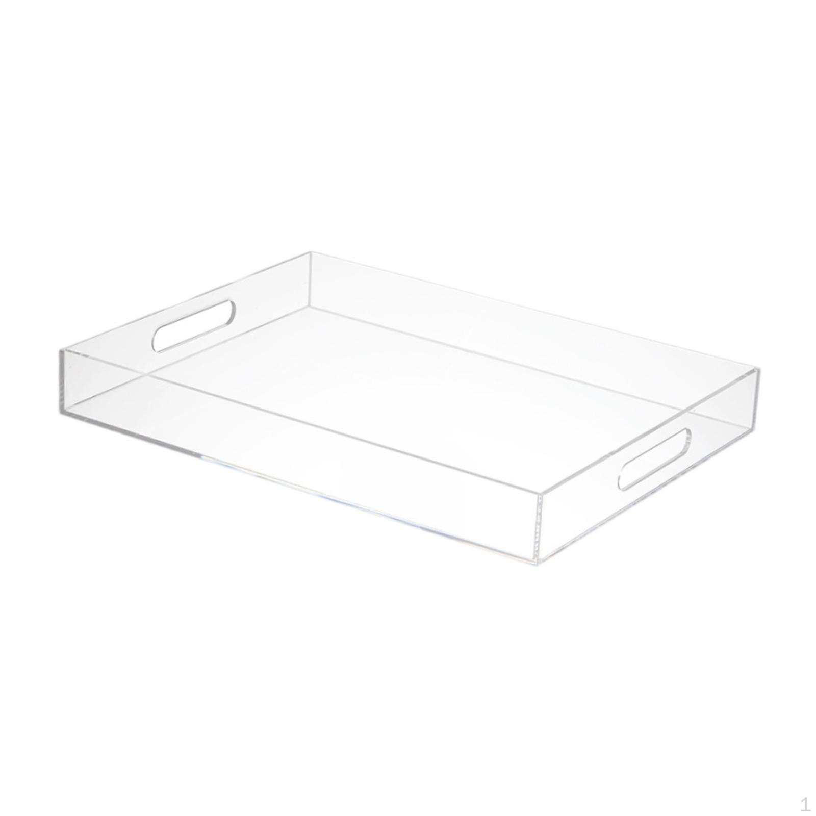 Acrylic Service Tray Water Plate Food Shelter Rectangular Bathroom Vanity for Towels чистый