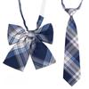 Childrens School Uniform Tie With Gingham Pattern Design For Graduation Photo Shoots