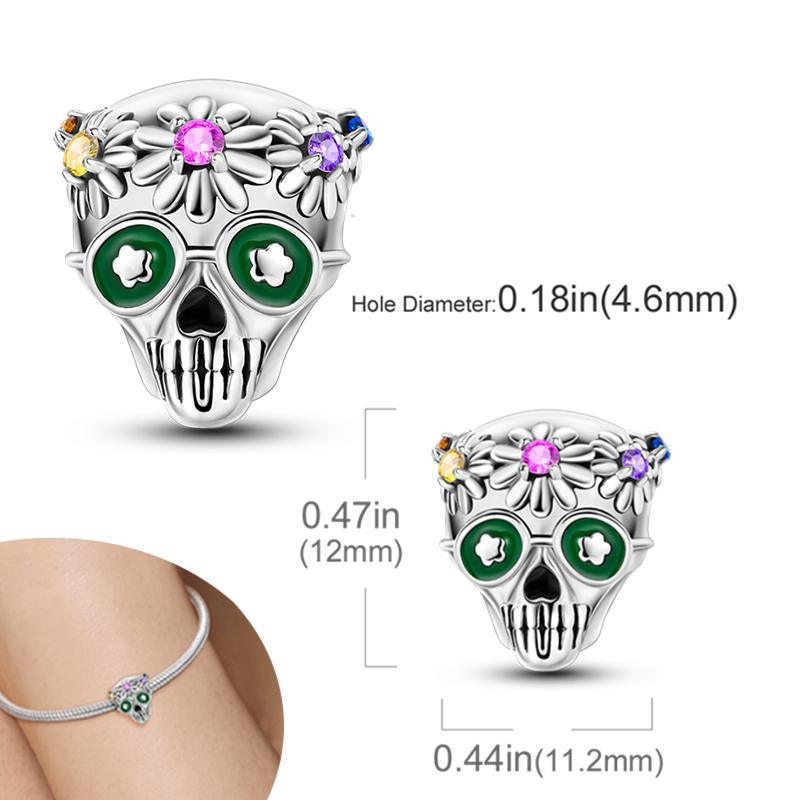 Новый Хэллоуин Тыква Череп Ведьма Шарм Бусина Медь Подходит для Оригинальных Браслетов-Шармов Подвески Хэллоуин Подарок Сделай Сам